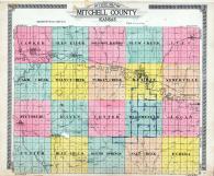 Mitchell County Outline Map, Mitchell County 1917